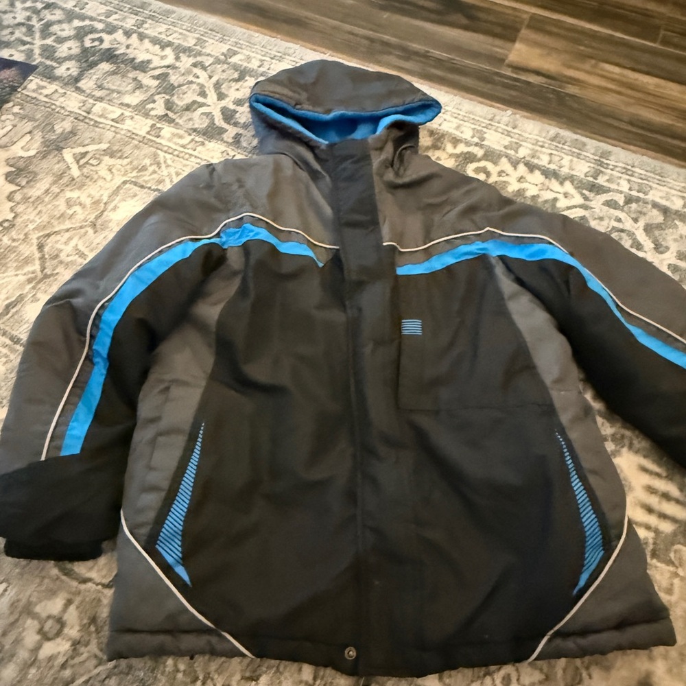 Pacific Trail Kids Black and Blue Puffer Jacket
